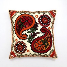 Suzani Bohemian Handmade Home Decor Pillow Sham Couch Cushion Cover Case Lp