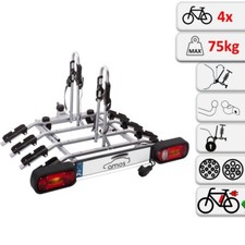 Porte-Velos sur Attelage - Rabattable - Platforme pour 4 Velos - 13 broches