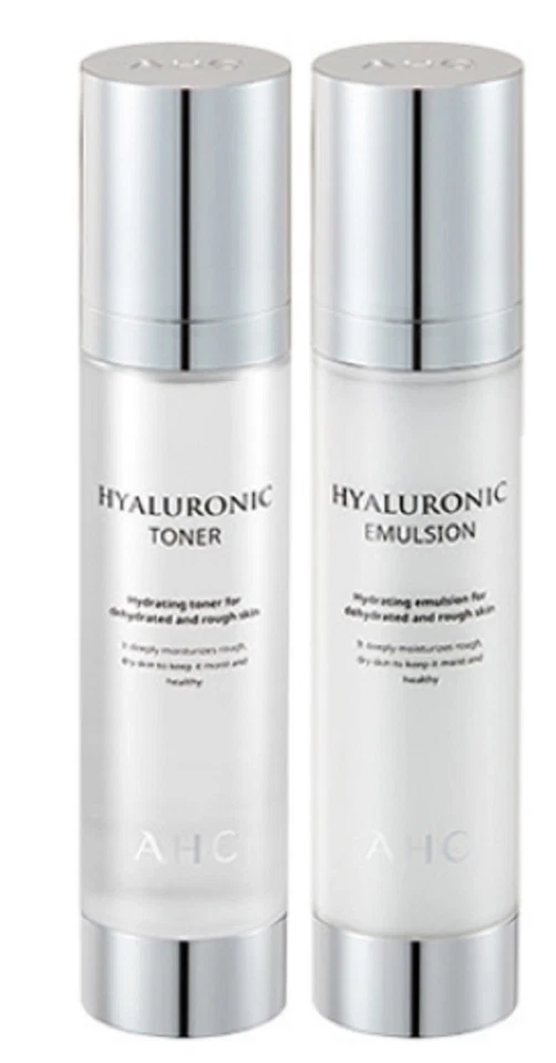 Tónico Hialurónico AHC Cosmetic Corea 100 ml Emulsión 100 ml Juego de 2 piezas muestra gratis  Foto 3 de 4