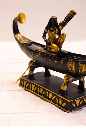 Boat of ISIS goddess, Egyptian ISIS, Goddess of love - Handmade in Egypt - Picture 4 of 5