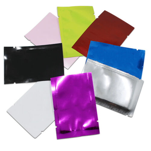 6x9cm (2.4''x3.5'') Color Heat Seal Aluminum Mylar Foil Bags Food Vacuum Pouches