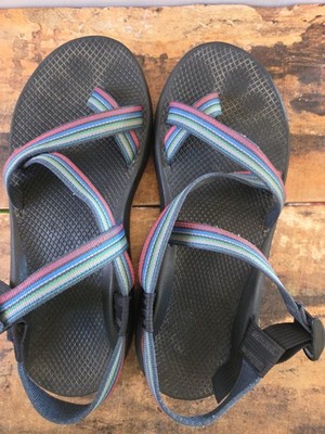 Chaco Classic Men's Striped Sandals Size 11 M. Hiking, Water, Camping,Walking 