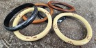  Vintage 6 Carved Celluloid? Bakelite?, Lucite? Acrylic? Bangle Bracelets — photo 4