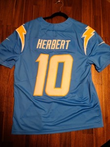 Justin Herbert #10 Powder Blue Nike Vapor Limited Jersey (L)