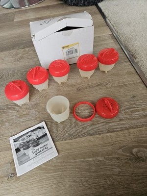 6 Stück Antihaft Silikon Eierkocher Set