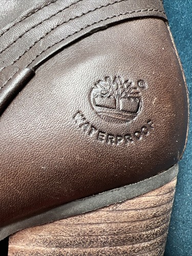 Womens Timberland Trenton Tall 8535R Tan Leather Zip Waterproof Walking Boots 11 - Picture 6 of 24