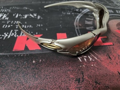 Rare Genuine Vintage Oakley Plate Sunglasses Platinum / 24K Gold