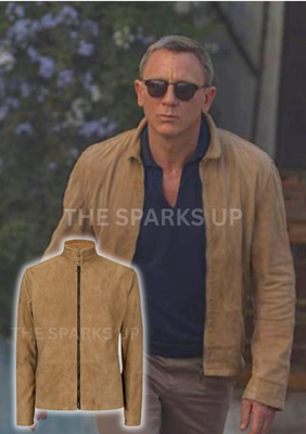 James Bond Specter Morocco Daniel Craig Blouson Men's Real Suede