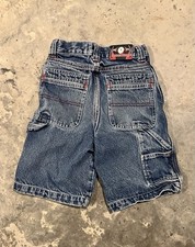 Vintage Innerzone Boys Utility 90s Baggy Jean Shorts Y2K Youth Size 6 Jnco Rare
