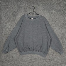 Vintage Nike Crewneck Sweatshirt Mens Large Gray Oversized Boxy Baggy Swoosh USA