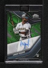 2023 Topps Chrome Black Green Refractor 72/99 Liover Peguero #CBA-LP Auto 0c6