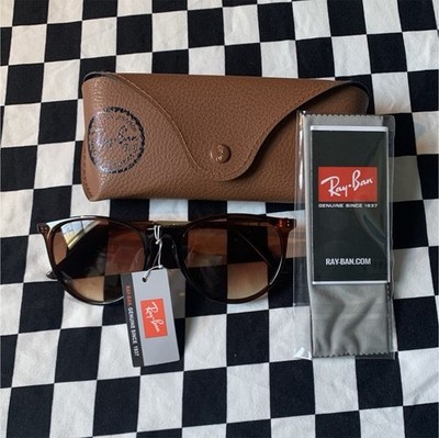 Ray-Ban Women's Cat Eye Sunglasses Brown Tortoise Shell Brown Lens w/ Case & Box