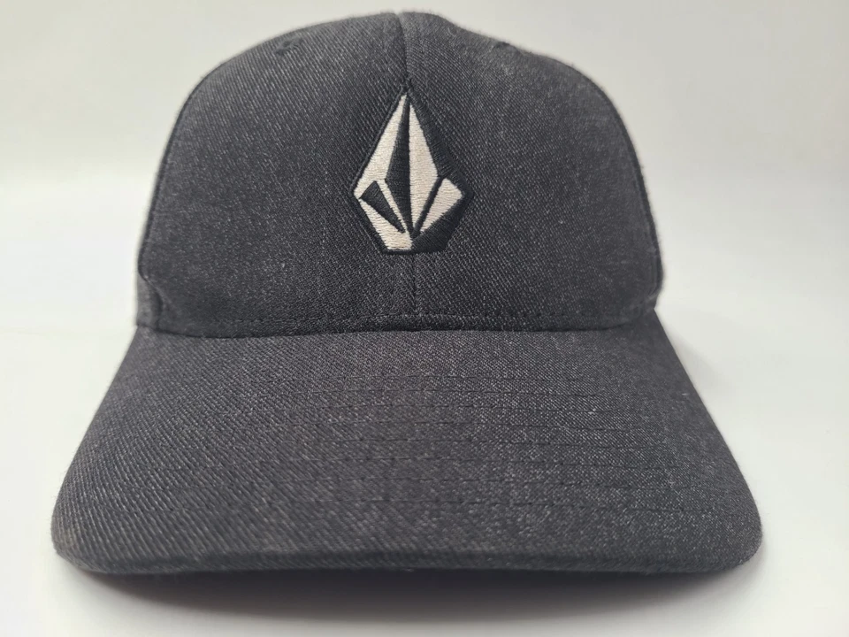 Youth Volcom Stone Flex Fitted Hat Cap Skate Skateboard Surf Boys Girls Black - Image 2 of 4