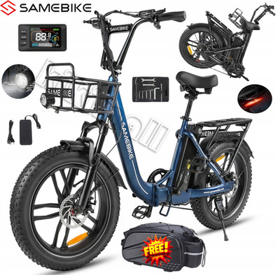 SAMEBIKE 20 Zoll Elektrofahrrad 250W Klapprad E-Bike Bike Pedelec Fat City Bike