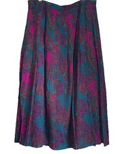 Selfridges London Vintage Skirt Rose & Hubble Fabric Waist 35" Modern Size 16