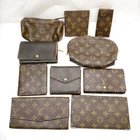 Louis Vuitton Monogram Cosmetic Pouch Wallet 10 piece set JUNK 583866