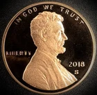 2018-S Lincoln Shield Cent Proof — photo from another recent sale