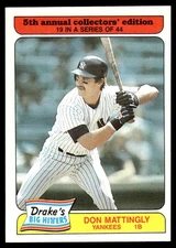 1985 Drake's Big Hitters Don Mattingly New York Yankees #19
