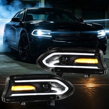 Vland Bi-lens Projector Led Headlights Assembly For 2015-2020 Dodge Charger Pair Vland Bi-lens Projector Led Headlights Assembly For 2015-2020 Dodge Charger Pair