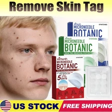 MICRONEEDLE BOTANIC Skin Tag & Acne Patch Skin Tag Remover Patches 9Pcs HOT 2025