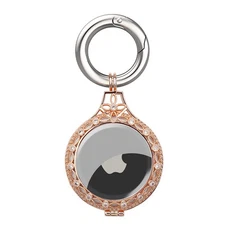 Elegant Metal Airtag Keychain for Women Girl, Cute Air Tag Case Holder for Yo...