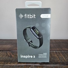 Fitbit Inspire 3 Heart Rate Monitor Health  Fitness Tracker Black Midnight