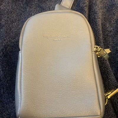 INICAT Silver  Faux Leather Crossbody   Small Shoulder Purse Un Jour De Chance