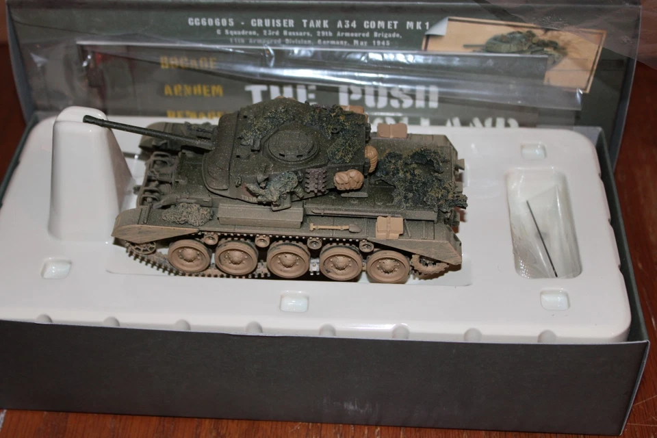 Corgi CC60605 Push Through Holland & Germany WW2 Cruiser Tank A34 Comet Mk1 1:50 - Image 3 of 4