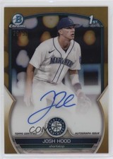 2023 Bowman Chrome Prospect Gold Refractor 29/50 Josh Hood #CPA-JHD Auto 0a98