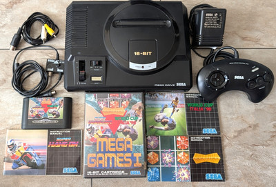 SEGA MEGA DRIVE Konsole - Spielkonsole + Mega Games