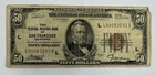 $50 1929 Federal Reserve Bank Note National Currency Circulated Brown Seal
