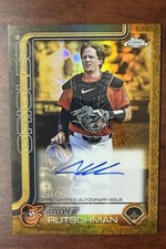 2025 Topps Chrome Gilded Gold Yellow Refractors Adley Rutschman AUTO /75