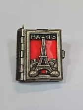 Paris France Miniature Photo Book Souvenir Charm Pendant by Depose RARE