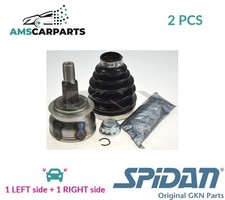 DRIVESHAFT CV JOINT KIT PAIR FRONT RIGHT LEFT WHEEL SIDE 24556 SPIDAN 2PCS NEW