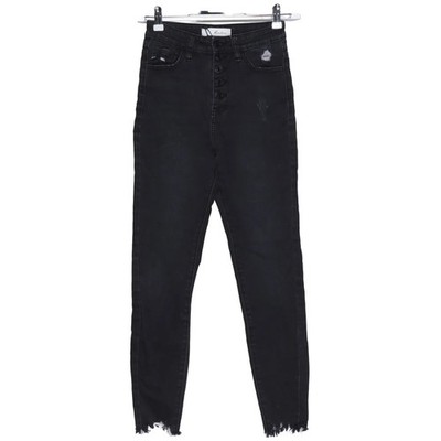 Kancan, Jeans, Größe: 24, Schwarz, Baumwolle/Elasthan/Polyester, Einfarbig #Lf9