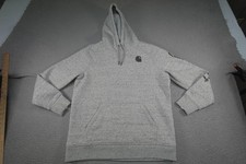 Carhartt Hoodie Youth Large 12-14 Gray Relaxed Fit Sweatshirt Spell Out Sleeve