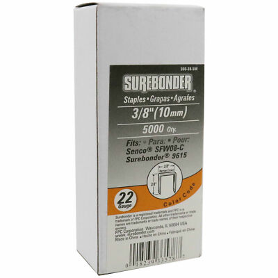 Surebonder 300-516-5M 5/16-Inch 22 Gauge Upholstery Staples (5,000 Per