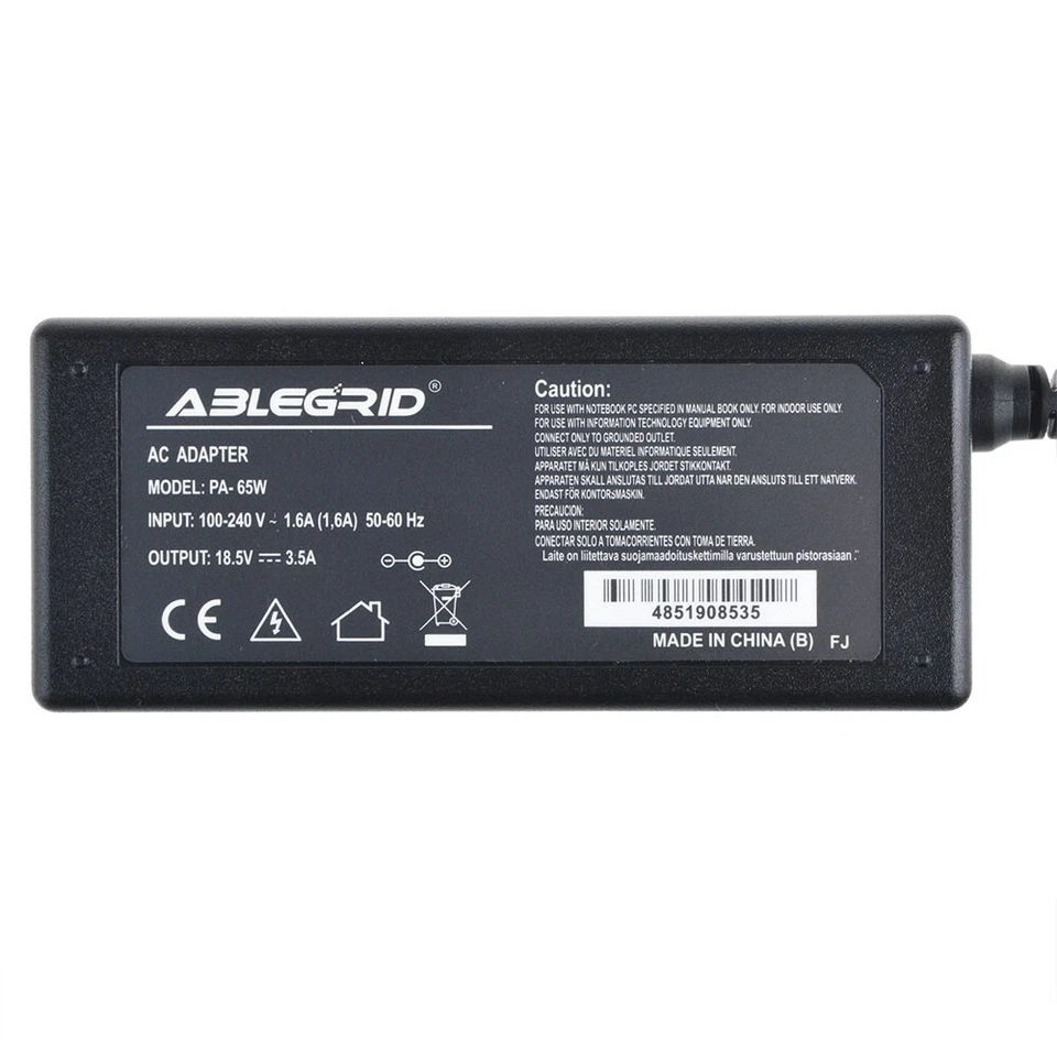 65W Netzteil Ladegerät für HP Compaq EVO N610c N620c Laptop Netzteil Kabel - Bild 3 von 4