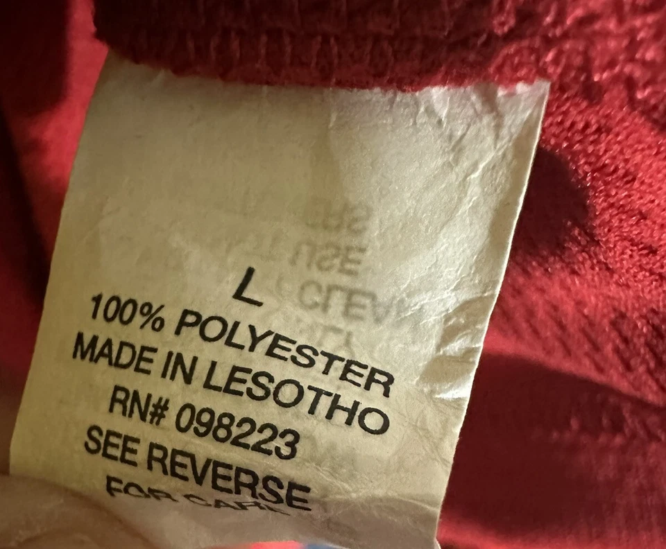 bcg Tank Top Mens Red Sleeveless Gym Work Out Tee polyester Size Large - Image 4 of 4