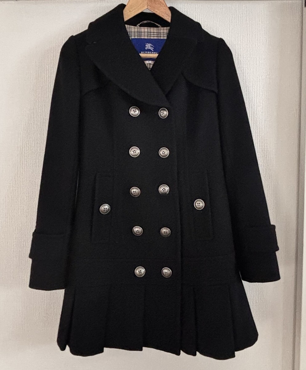 Burberry Blue Label Women's Wool Coat Double-Breasted
