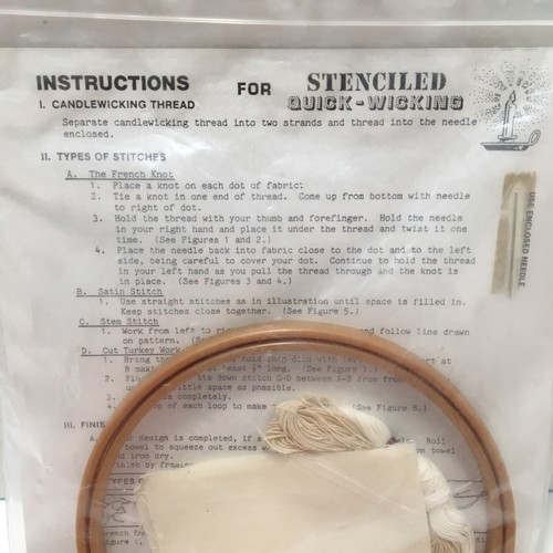 Rocking Horse Stenciled Quick Wicking CandleWicking Kit WKIT080 Wang's Int. New - Picture 3 of 5