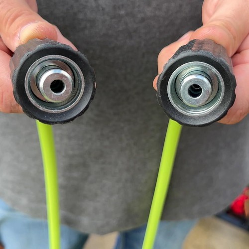 Flexzilla Pressure Washer Hose with M22 Fittings 1/4 in. x 25 ft. ZillaGreen ... - Picture 7 of 8