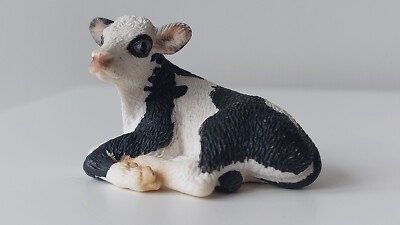 Schleich Holstein Calf Lying 13639 RARE RETIRED VGC