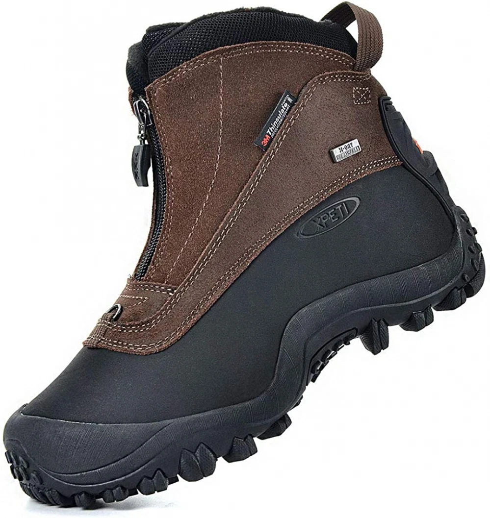 XPETI Men s SnowRider Zipper Waterproof Winter Hiking Boots