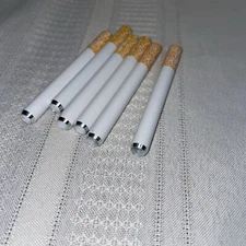 6x Metal One Hitter Pipe Cigarette Style Dugout Bat Large 3" Brand New