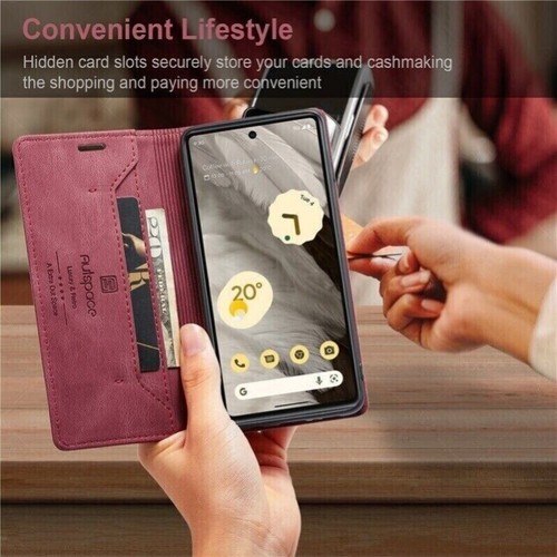 For Google Pixel 9 Pro XL 9 8 7 Pro 8A 7A Case Wallet Leather Cards RFID Cover - Picture 31 of 61
