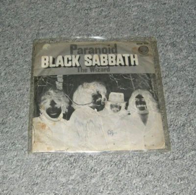 Black Sabbath - Paranoid / The Wizard (7", German 1st, Vertigo Swirl 1970) - Bild 1 von 2