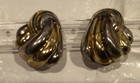 Sterling Silver Two Toned Knot Pierced Earrings — photo 5