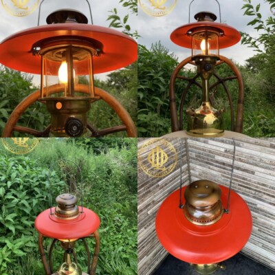 COLEMAN COL-MAX 555 Brass Stand Lantern Kerosene 500CP Rare 2WAY