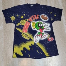 San Francisco 49ers Marvin The Martian All Over Print T-Shirt sun sportswear '93